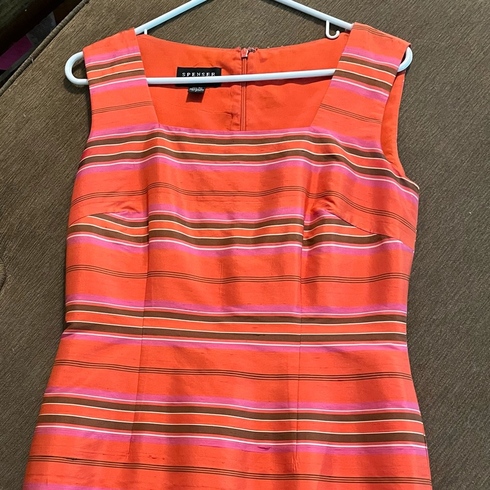 Size 4 Spenser Jeremy Striped Sheath Dress